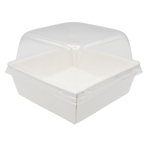 Упаковка c SmartPack с купольной крышкой, белая 115x115x85