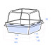 Упаковка c SmartPack с купольной крышкой, белая 145x145x85 мм