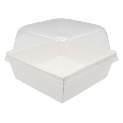Упаковка c SmartPack с купольной крышкой, белая 145x145x85 мм
